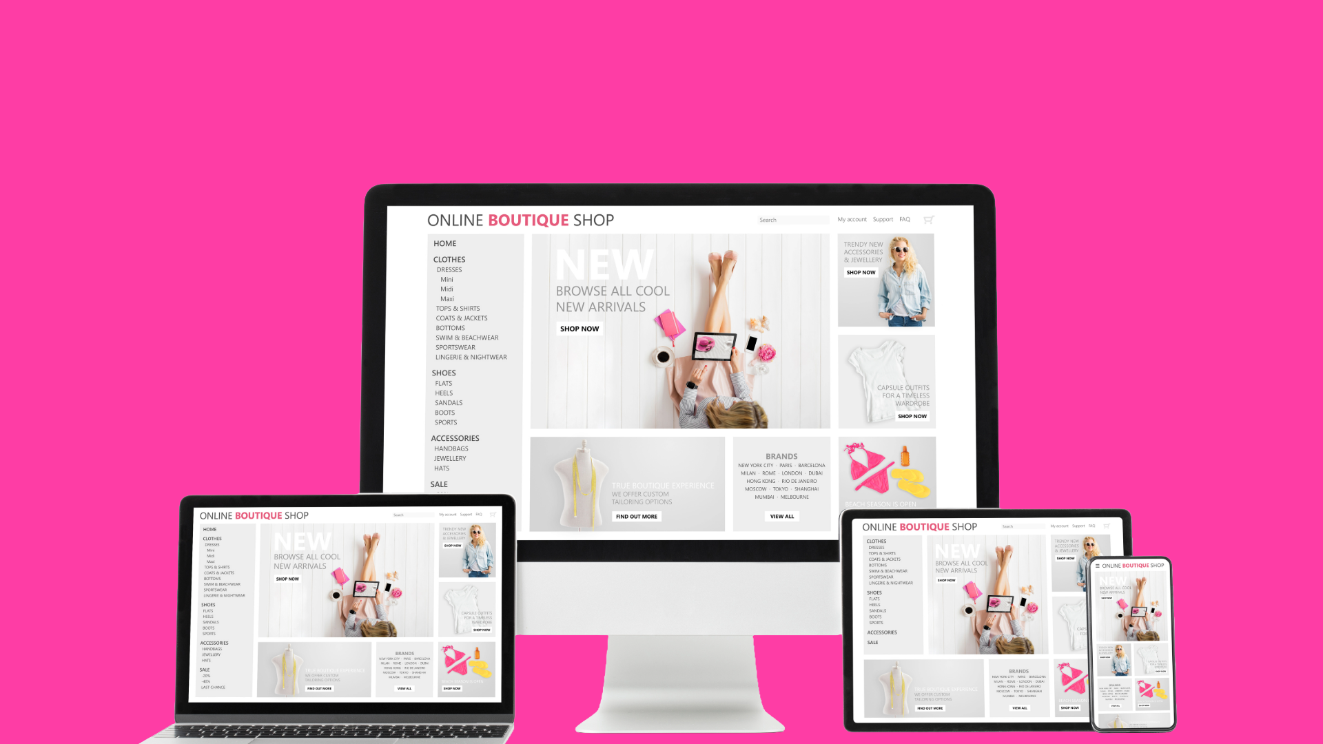 E-Commerce Stores for Aesthetic Practices