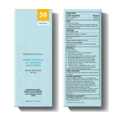 SkinCeuticals - Sheer Physical UV Defense SPF 50 - 1.7 oz